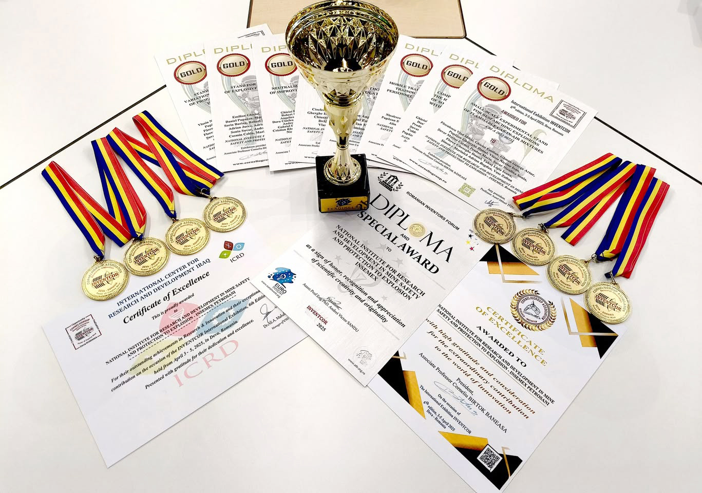 Nu există participare fără să câștige! INSEMEX Petroșani, premiat la INVENTCOR 2025